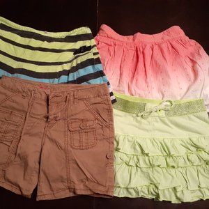 Justice Skorts & Shorts Lot of 4 Size 14